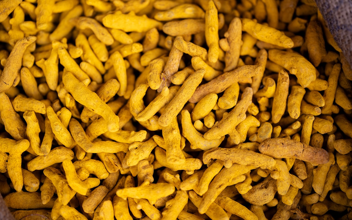 Healthy spiced snacks and ingredients